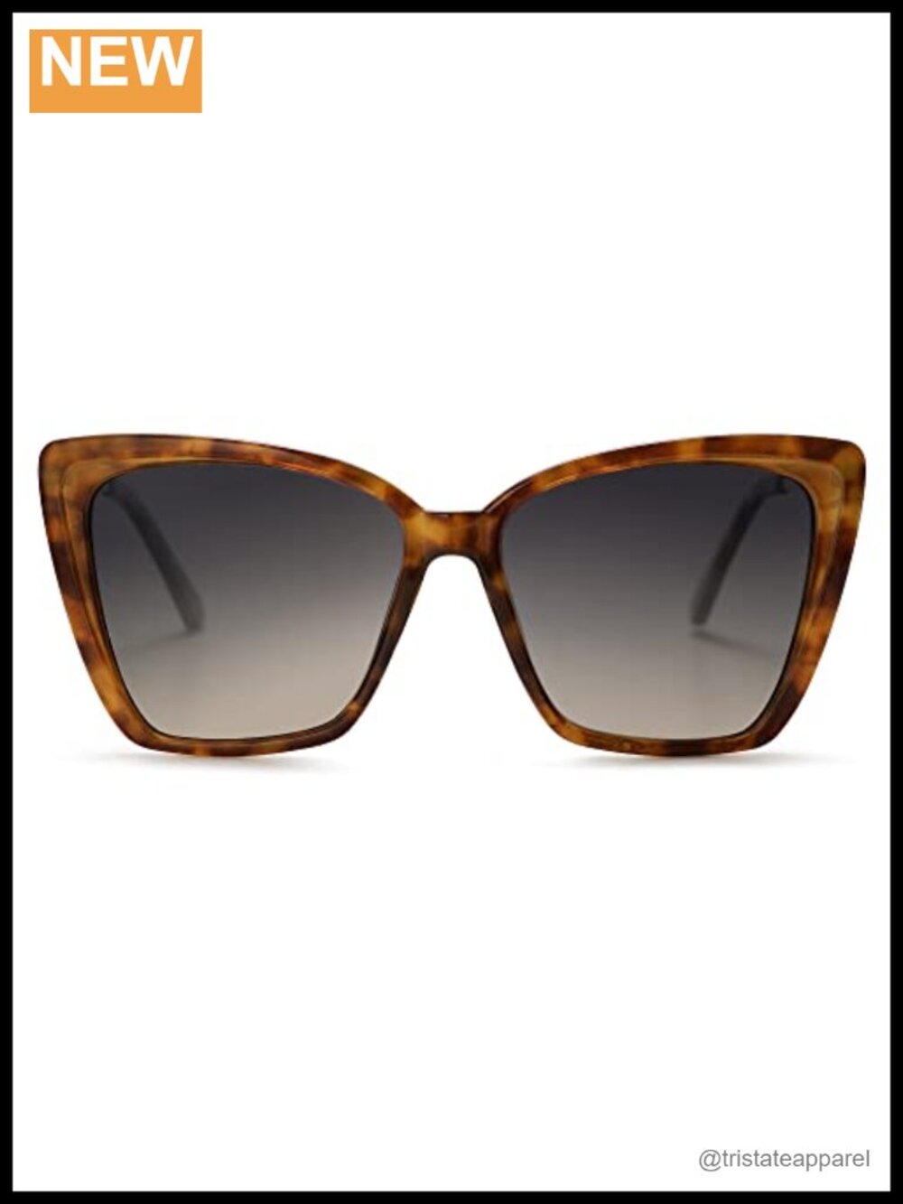 Polarized Oversized Square Cat Eye Sunglasses UV Protection